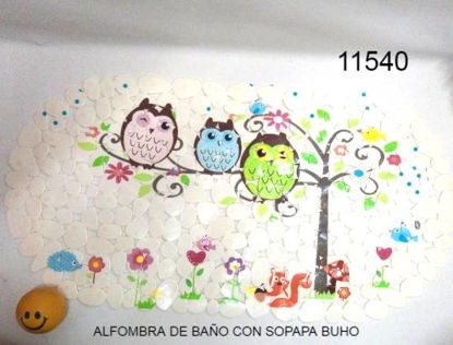 Imagen de ALFOMBRA DE BAÑO CON SOPAPA BUHO 1.24